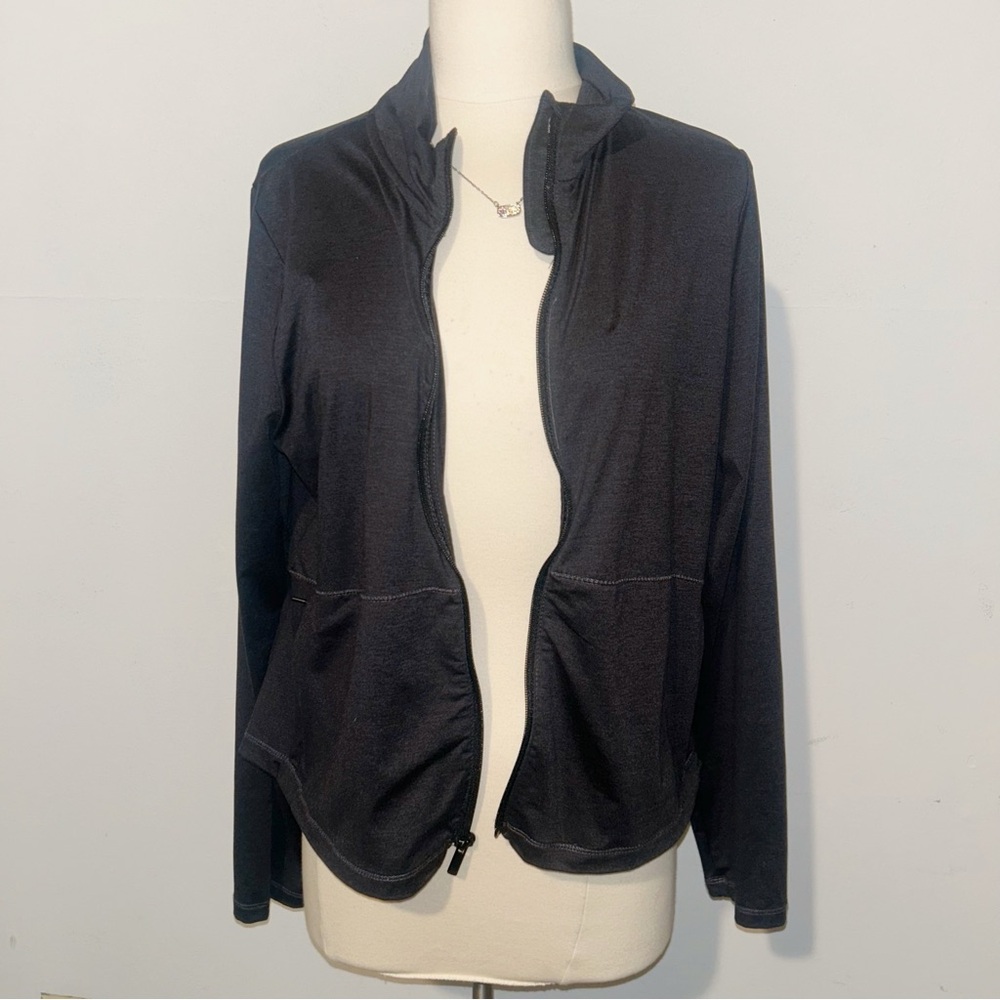 Black Lightweight Zip Front Athletic Jacket All In Motion
